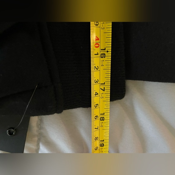 NWT BEBE JOGGERS DRAW STRING WAIST, SIZE US L, BLACK/SILVER - Picture 9 of 9